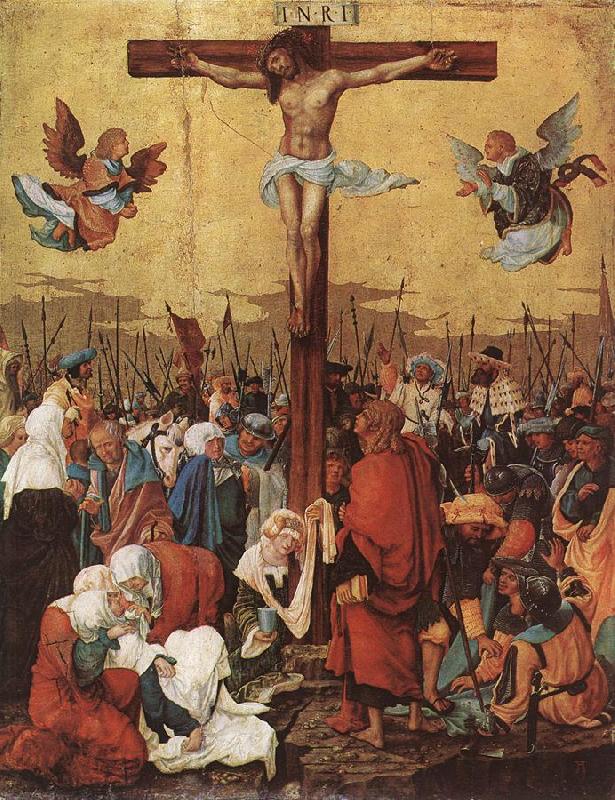 ALTDORFER, Albrecht Christ on the Cross f Germany oil painting art